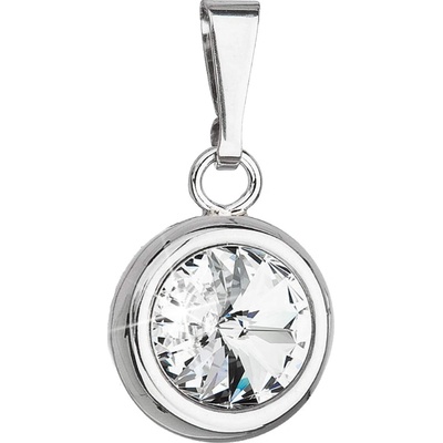 Pavona Stříbrný přívěsek s krystalem Swarovski bílý 74097.1 crystal