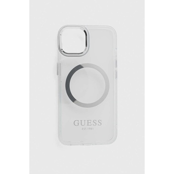 GUESS Кейс за телефон Guess iPhone 14 6, 1 в сребристо (GUHMP14SHTRMS)