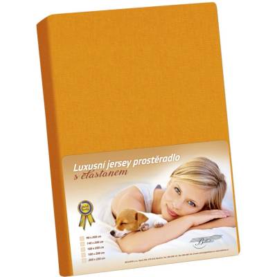 Bellatex plachta jersey s elastanom oranžová 90x200