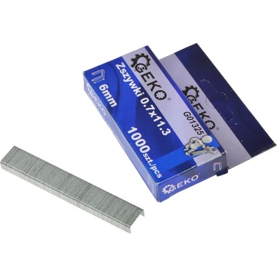 Geko Náhradné spony do zošívačky 0,7x11,3 6mm 1000ks
