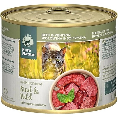 Pure Nature Cat Adult Hovädzia a Zverina 200 g