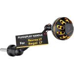 GOMEXUS Единична дръжка с ноб GOMEXUS Spinning Power Handle with Power Knob Black & Gold 57mm x 35mm за макари Daiwa MSL-L57A35BKGD-D Риболовна макара