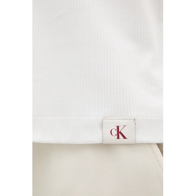 Памучна тениска с яка Calvin Klein Jeans (LV04RB282G)