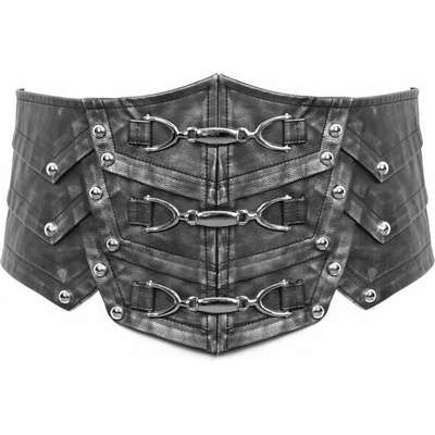 Devil fashion Laying Down The Law Punk Metallic Faux Leather