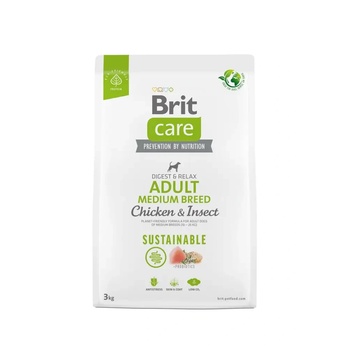 Brit Casre Sustainable Adult Medium Breed Chicken & Insect 3 kg
