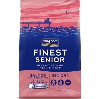 Fish4dogs veľké psov Finest losos so sladkými zemiakmi 1,5 kg