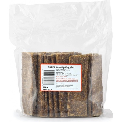 Falco Snack Sušené masové plátky jelení 500 g