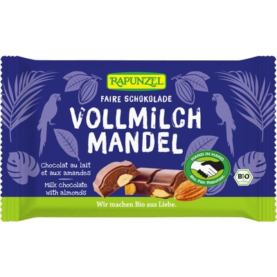Rapunzel Mléčná čokoláda s celými mandlemi 100 g