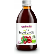 Berries Bio brusnicová šťava 100% 250 ml