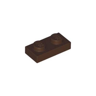 Lego 3023 Dark Brown Plate 1 x 2