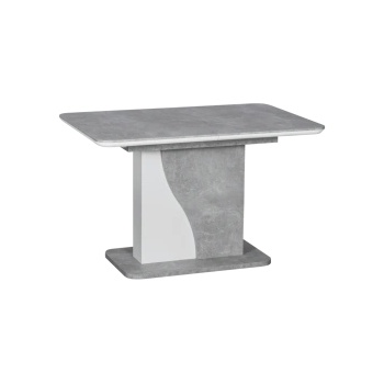 Carmen Разтегателна трапезна маса sirius - бял - бетон