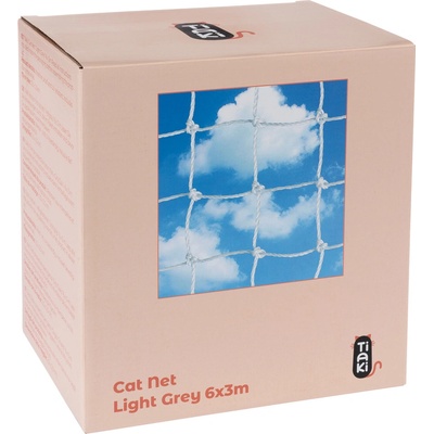 Tiaki Bezpečnostní síť s drátěnou výztuhou světle šedá 6 x 3 m – Zbozi.Blesk.cz