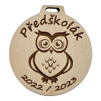 DCH Dřevěná medaile Předškolák