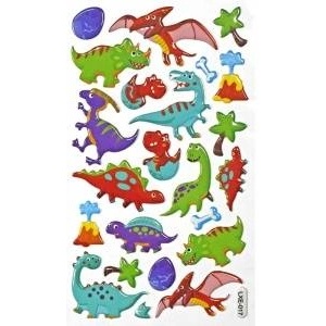 TITANUM Convex dinosaurs stickers 23pcs