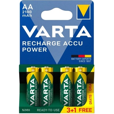 VARTA Презареждане Accu Power AA 2100mAh, 4бр акумулаторна батерия (56706101404)