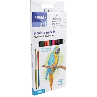 Spree Двувърхи моливи SPREE Bicolor 24 цв