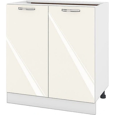 ИРИМ Долен кухненски шкаф Сити БФ-Крийм гланц-11-23 80 см