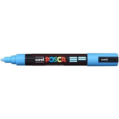 uni Декоративен маркер, 1, 8-2, 5 мм, UNI "Posca PC-5M", светлосин 286575000 (286575000)