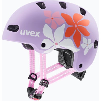 uvex Детска каска UVEX Kid 4 Style flower lilac matt