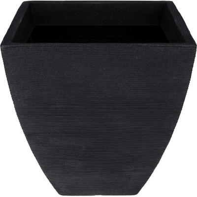 Progarden kvetináč rebrovaný plast antracit 42 x 40 x 40cm