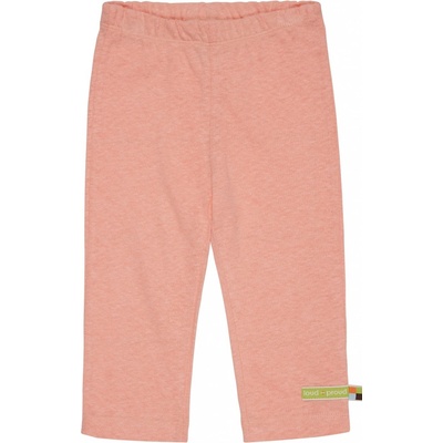Dětské kalhoty s příměsí lnu Světle oranžová