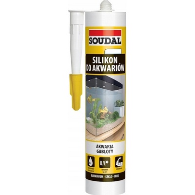 Soudal akvarijní silikon pro akvária, sklo, bezbarvý 280ml