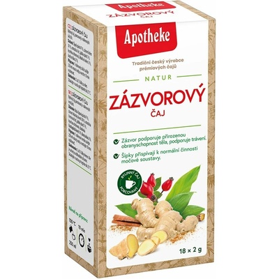 APOTHEKE NATUR Zázvorový čaj 18 x 2 g