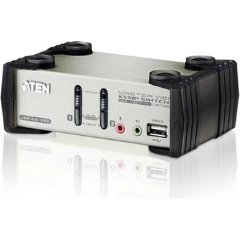 ATEN KVMP превключвател, ATEN CS1732B, 2-портов, PS/2-USB, VGA, Audio, OSD (CS1732B-A7-G)