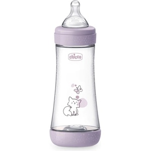 Chicco Шише за хранене Chicco Perfect 5 - С бърз поток, 300 ml, 6 м+, розово (N0287) - ozone