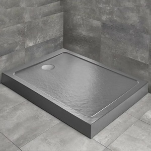 Radaway Doros F Compact Stone правоъгълно душ корито 140x90 см антрацит акрил (SDRFP1490-05-64S)