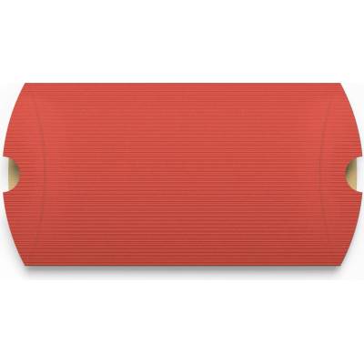 Krabičky ve tvaru polštářku z vlnitého papíru - 229 x 162 mm (C5) - Červená