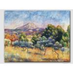  Montagne Sainte-Victoire, импресия на Пиер-Огюст Реноар - репродукция (85019)
