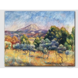  Montagne Sainte-Victoire, импресия на Пиер-Огюст Реноар - репродукция (85019)