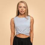 GymBeam BeastPink Дамски кроп топ Breeze Dove L