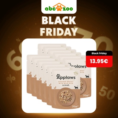 Applaws s kuracími prsiami a divou ryžou vo vývare 12 x 70 g