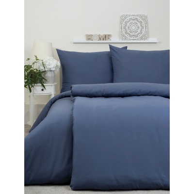 MKLozkoviny.sk bavlna obliečky Renforcé Jasmine námornícka modrá 140x200 70x90