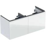 Geberit Acanto - Шкафче за умивалник, 118x54x48 см, 4 чекмеджета, стъкло/бяло 503.007. 01.2 (503.007.01.2)