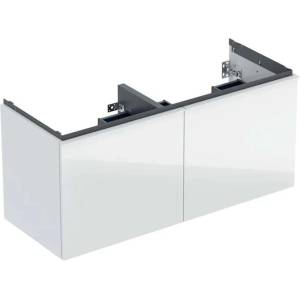 Geberit Acanto - Шкафче за умивалник, 118x54x48 см, 4 чекмеджета, стъкло/бяло 503.007. 01.2 (503.007.01.2)