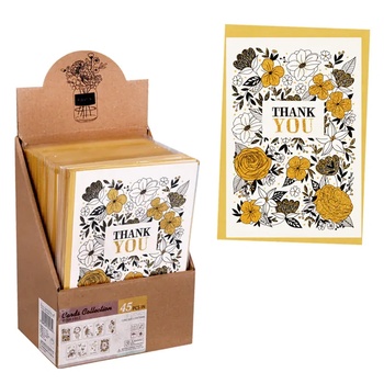 Картичка Happy Birthday с брокатени елементи и плик (К86299)