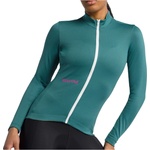 Sportful Дамска фланелка с дълъг ръкав за колоездене Sportful Women's Classic Thermal Jersey Cycling jersey - Smoky Emerald (156-2666-0513)
