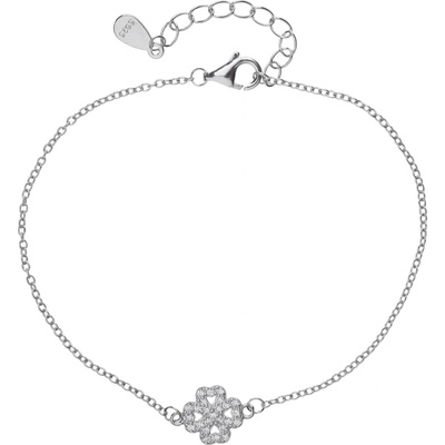 Bealio 10999 stříbrný náramek ČTYŘLÍSTEK 16+3 cm 03-10999-0560