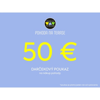 Darčekový poukaz na Pohodu Hodnota poukazu: 50 EUR