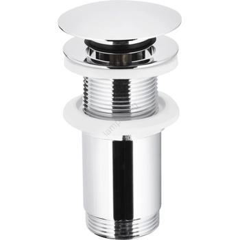 KFA Armatura 660-253-00-Сифон за мивка без преливник CLICK-CLACK Ø 6, 6 см лъскав хром (KF0171)