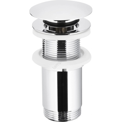 KFA Armatura 660-253-00-Сифон за мивка без преливник CLICK-CLACK Ø 6, 6 см лъскав хром (KF0171)