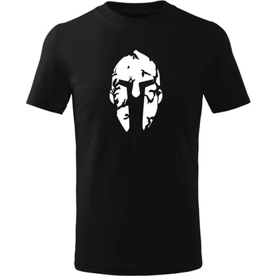 DRAGOWA детска тениска с къс ръкав Спартанец, черна (7139)