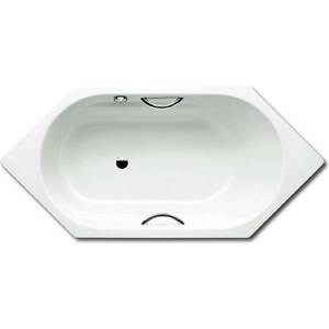 KALDEWEI Ambiente - Вана Vaio 6 Star 959, 190x90 см, с отвори за дръжки, бяла - вана, противоплъзгащо покритие по цялата повърхност, нестандартен преливник, отвори за дръжки 233927090001 (233927090001)