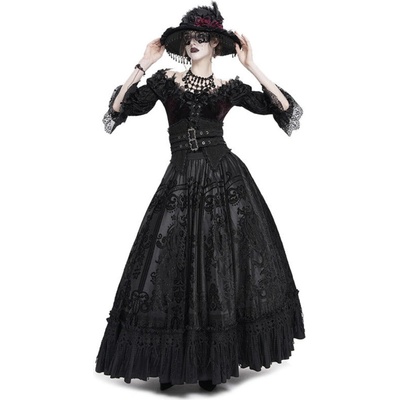 Devil Fashion sukňa Gothic Čierna