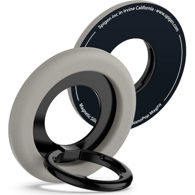Spigen Nano Pop silikonový držák na telefon s MagSafe a prstenem - Black Sesame – Zboží Živě