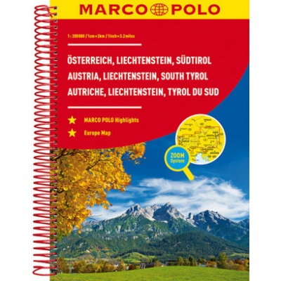 MARCO POLO Reiseatlas Österreich Liechtenstein Südtirol 1:200 000