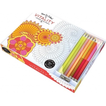 Vive Le Color! Vitality Coloring Book and Pencils